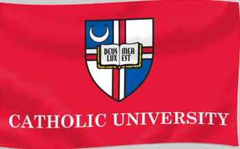 [Catholic University of America flag]