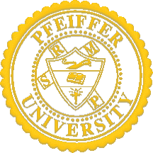 [Seal of Pfeiffer University]