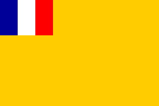 [flag of Annam under protectorate]