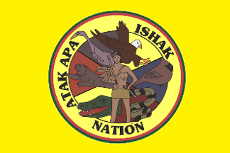 [Atakapa Ishak Nation, Louisiana flag]