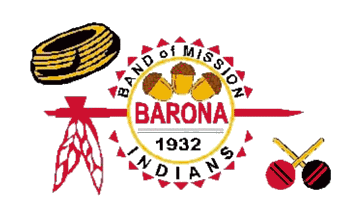 [Former flag of the Barona Band of Mission Indians]