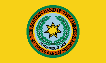 [Cherokee, Eastern Band - North Carolina flag]