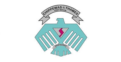 [Chippewas of the Thames, Ontario flag]