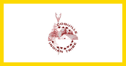 [Coquille Nation - Oregon flag]