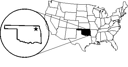 [Delaware Tribe - Oklahoma map]