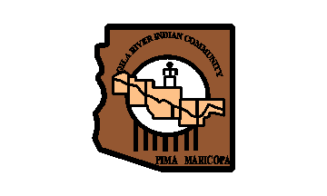 [Gila River Pima & Maricopa - Arizona flag]