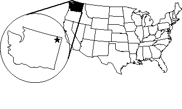 [Kalispel (or Pend d'Oreille), Washington USA map]