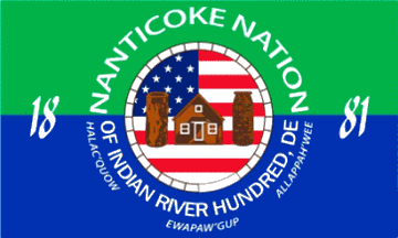 [Nanticoke Indian Tribe, Delaware flag]