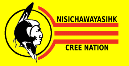 [Nisichawayasihk First Nation flag]