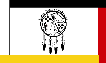 [Ponca of Nebraska flag]