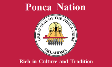 [Ponca of Oklahoma - Oklahoma flag]