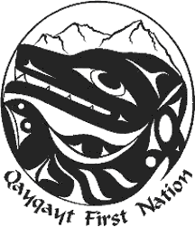[Qayqayt First Nation, BC flag]