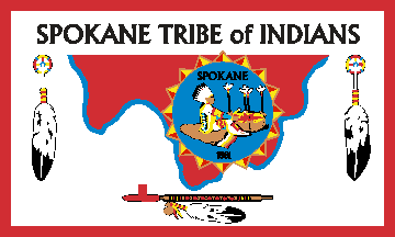 [Spokane Tribe - Washington flag]