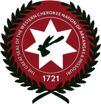 [Western Cherokee Nation of Arkansas and Missouri flag]