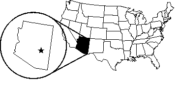 [White Mountain Apache - Arizona map]