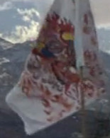 [Panden Lhamo flag photograph]