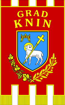 Flag/Gonfalon of Knin, Croatia