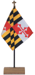 Premium Maryland Desk Flag