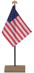 Premium U.S. Desk Flag