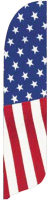 [Stars and Stripes Straight Blade Flag]