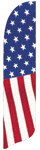 [Stars and Stripes Straight blade Flag]