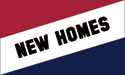 [New Homes Diagonal Nylon Flag]