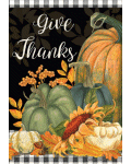 [Checkered Give Thanks Banner]