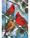 [Woodland Winter Cardinals Banner]
