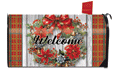 [Holiday Poinsettia Wreath Mailbox Cover]