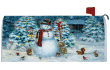 [Festive Snowman Mailbox Cover]