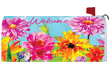 [Pink & Yellow Flowers Mailbox Cover]