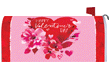 [Hearts and Flowers Mailbox Cover]