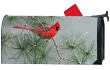 Winter Red Bird Mailbox Cover