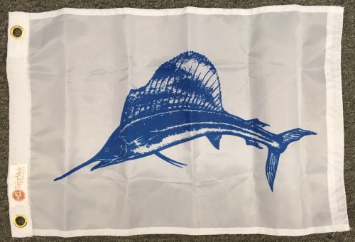 Sailfish (white) - Fisherman's Catch Flags and Accessories - CRW Flags ...
