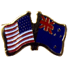 [U.S. & Australia Flag Pin]