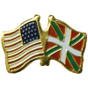 [U.S. & Basque Flag Pin]