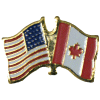[U.S. & Canada Flag Pin]