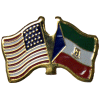 [U.S. & Equatorial Guinea Flag Pin]
