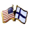[U.S. & Finland Flag Pin]