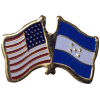 [U.S. & Old Honduras Flag Pin]