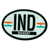 [India Oval Reflective Decal]