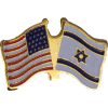 [U.S. & Israel Flag Pin]