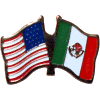 [U.S. & Mexico Flag Pin]