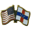 [U.S. & Netherlands Antillles Flag Pin]