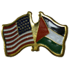 [U.S. & Palestine Flag Pin]