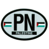 [Palestine Oval Reflective Decal]