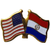 [U.S. & Paraguay Flag Pin]
