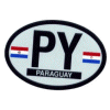 [Paraguay Oval Reflective Decal]