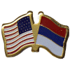 [U.S. & Russia Flag Pin]