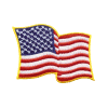 Wavy U.S. Flag Patch